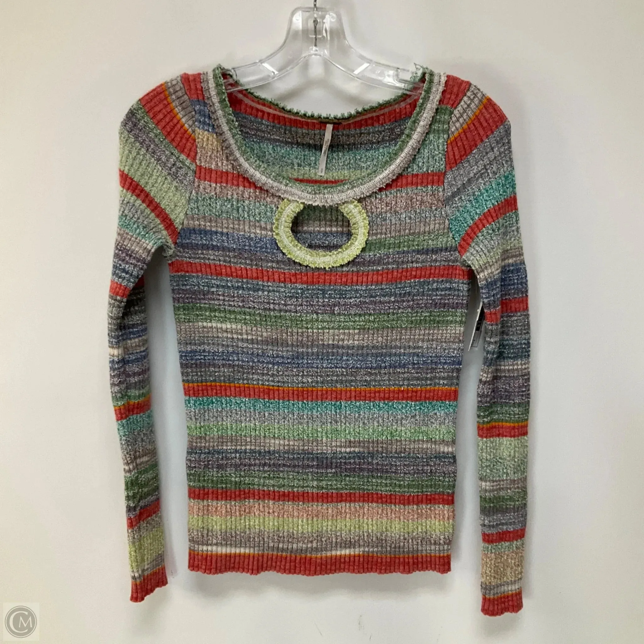 Top Long Sleeve By Free People In Multi-colored, Size: S