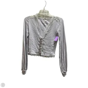 Top Long Sleeve By Free People In Purple, Size: S