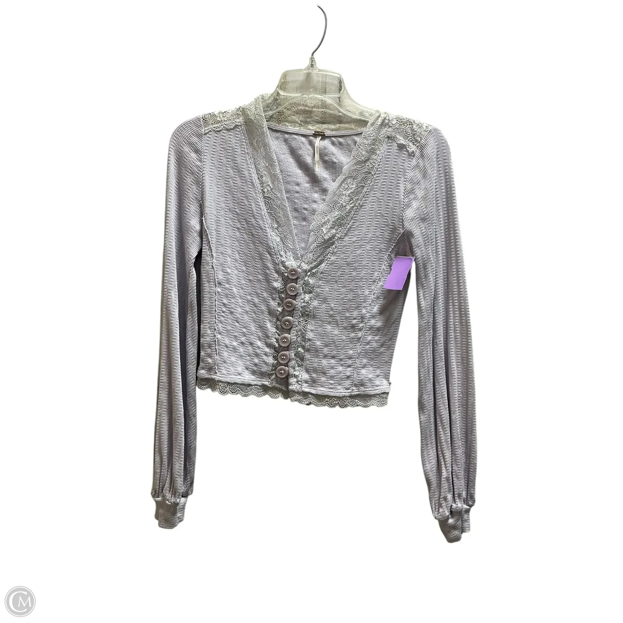 Top Long Sleeve By Free People In Purple, Size: S