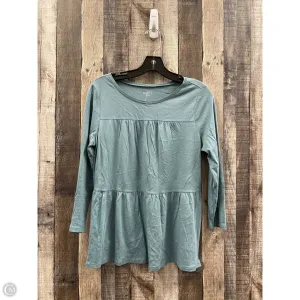 Top Long Sleeve By Loft In Green, Size: S