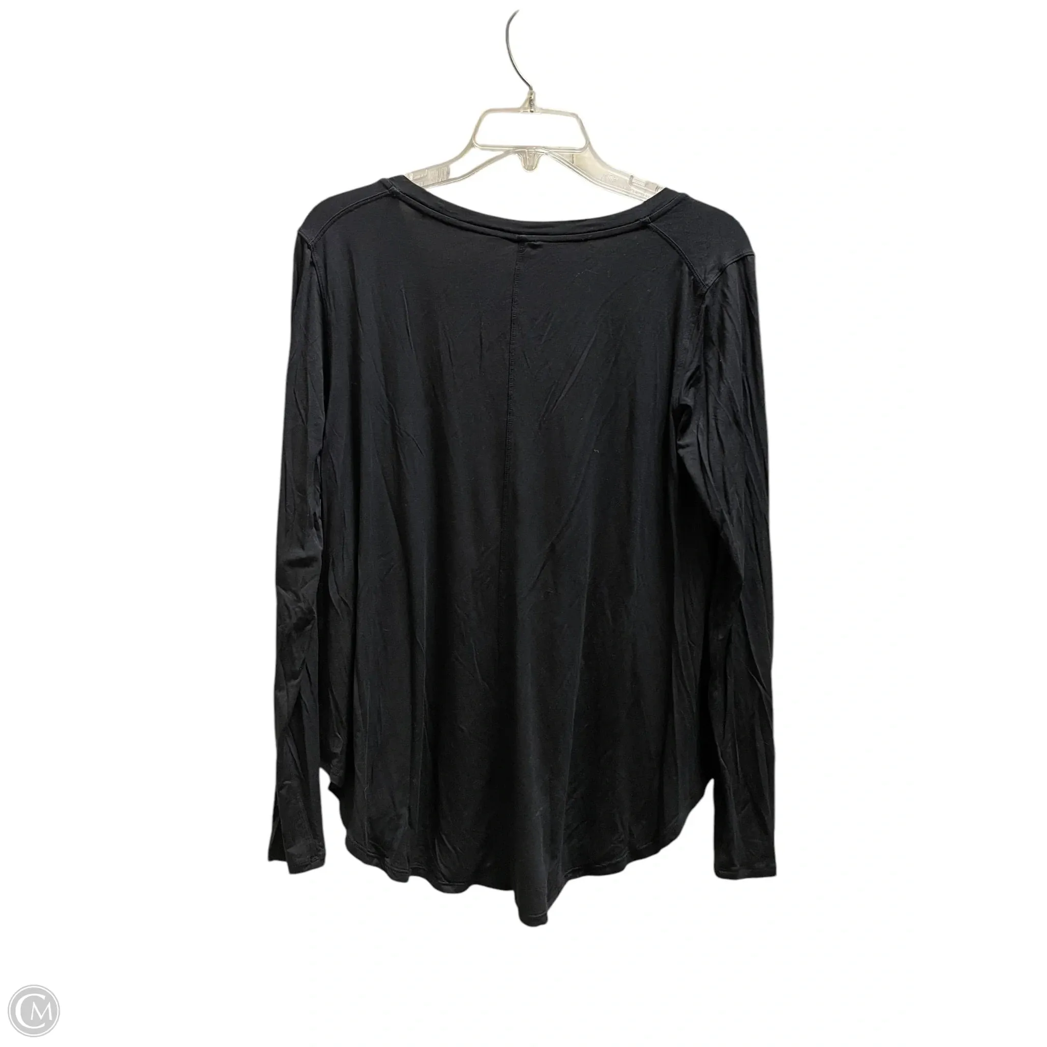 Top Long Sleeve By Lululemon In Black, Size: 4