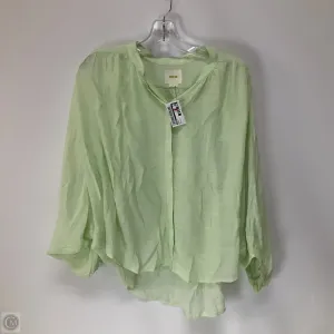 Top Long Sleeve By Maeve In Green, Size: M