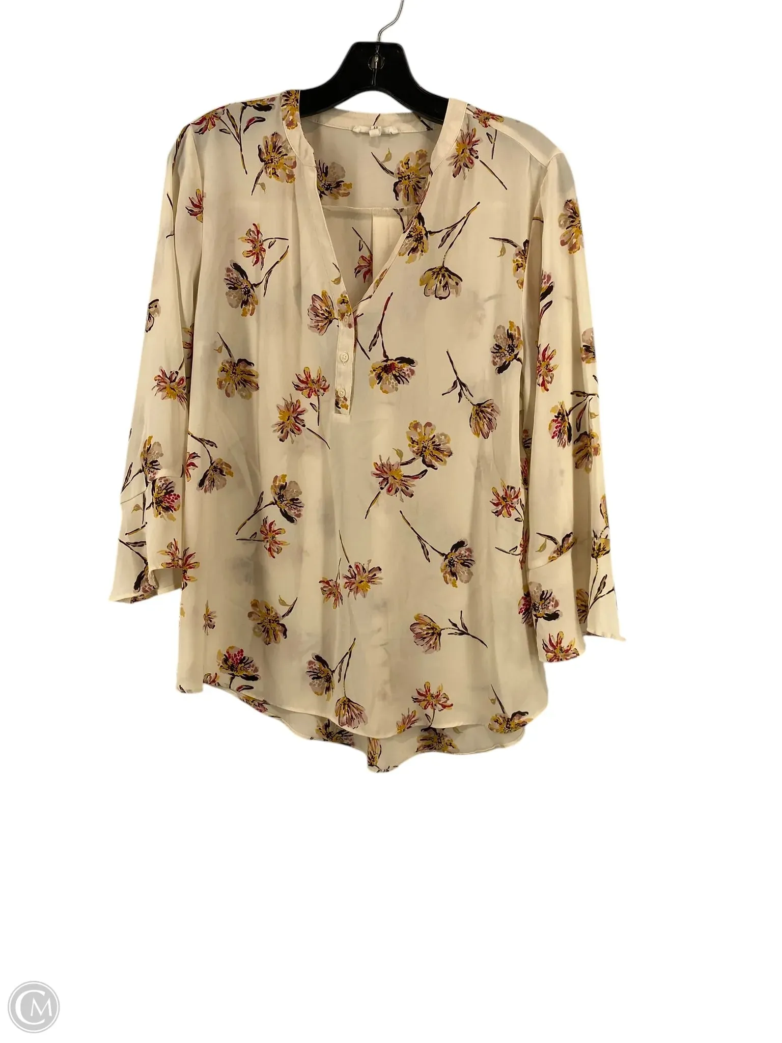 Top Long Sleeve By Maurices In White, Size: M