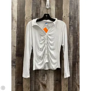 Top Long Sleeve By Old Navy In White, Size: M