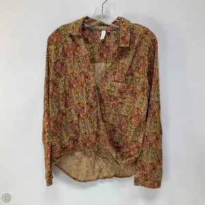 Top Long Sleeve By Pilcro In Multi-colored, Size: S