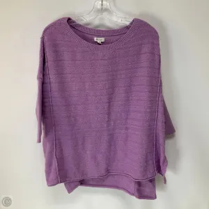 Top Long Sleeve By Pilcro In Purple, Size: Xs