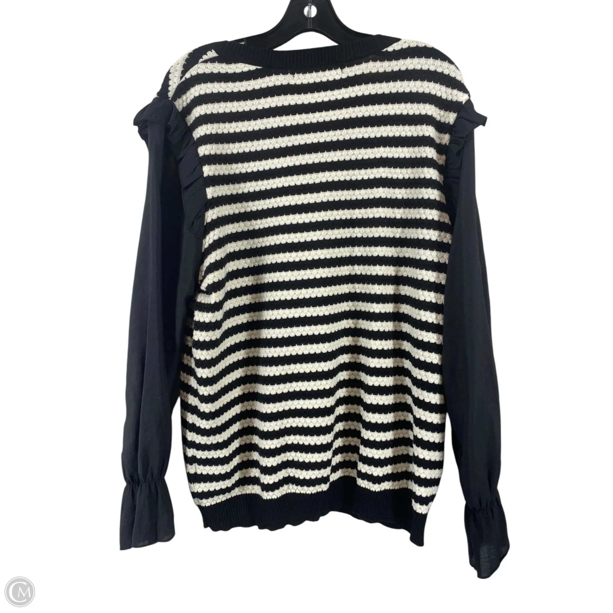 Top Long Sleeve By Sew In Love In Black, Size: Xl