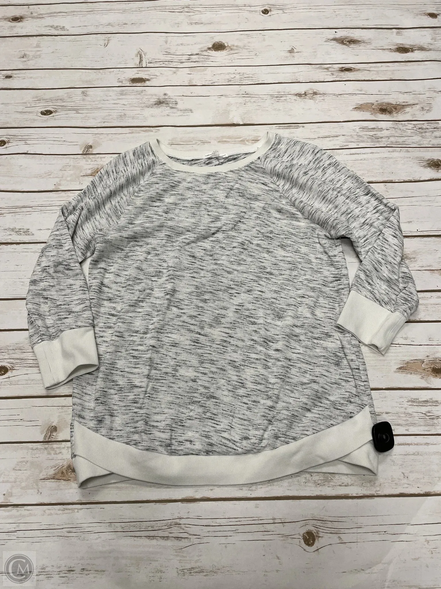 Top Long Sleeve By Threads 4 Thought In Grey, Size: S