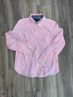 Top Long Sleeve By Tommy Hilfiger In Pink, Size: M