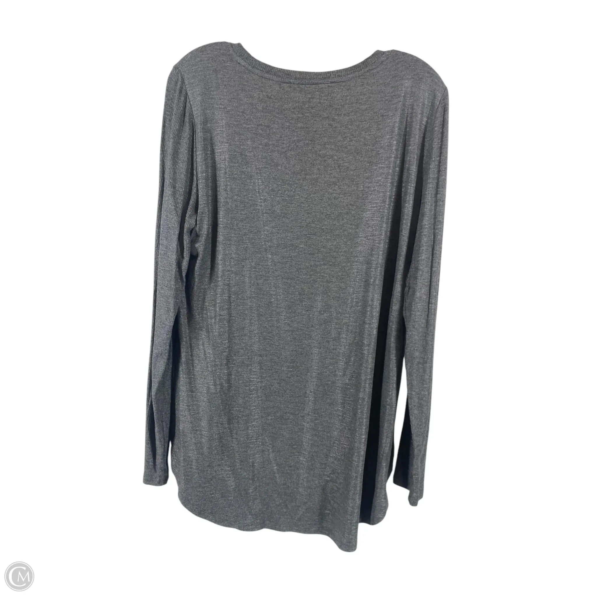 Top Long Sleeve By White House Black Market In Grey, Size: M