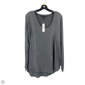 Top Long Sleeve By White House Black Market In Grey, Size: M