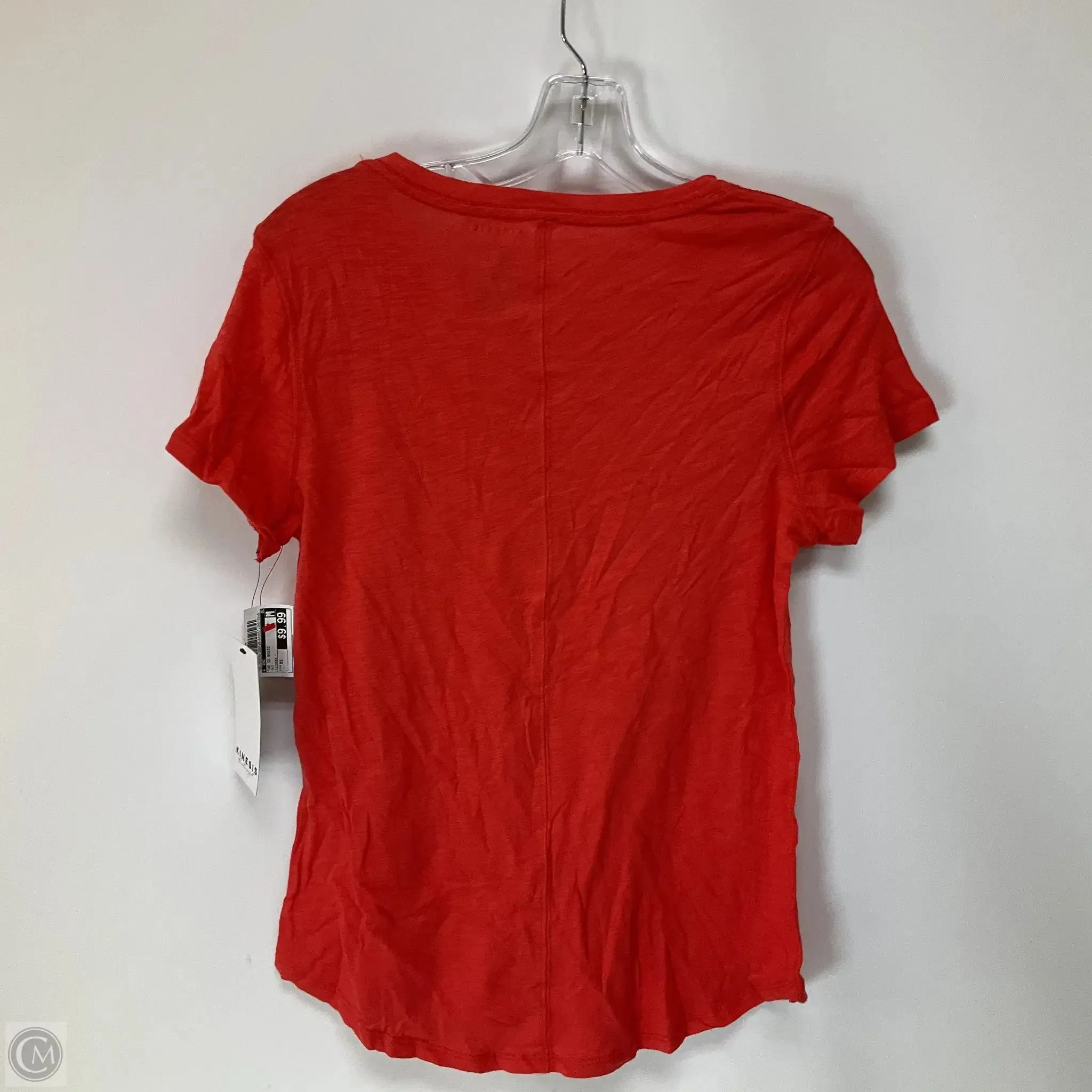 Top Short Sleeve Basic By Cmc In Red, Size: Xs