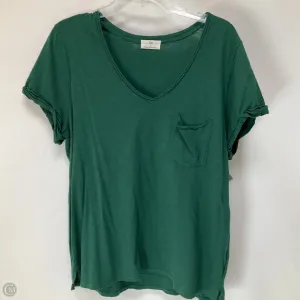 Top Short Sleeve Basic By T.la In Green, Size: L