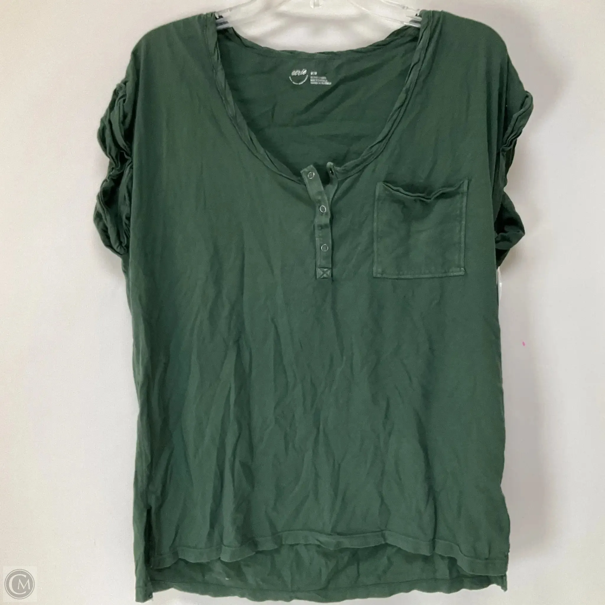 Top Short Sleeve By Aerie In Green, Size: M