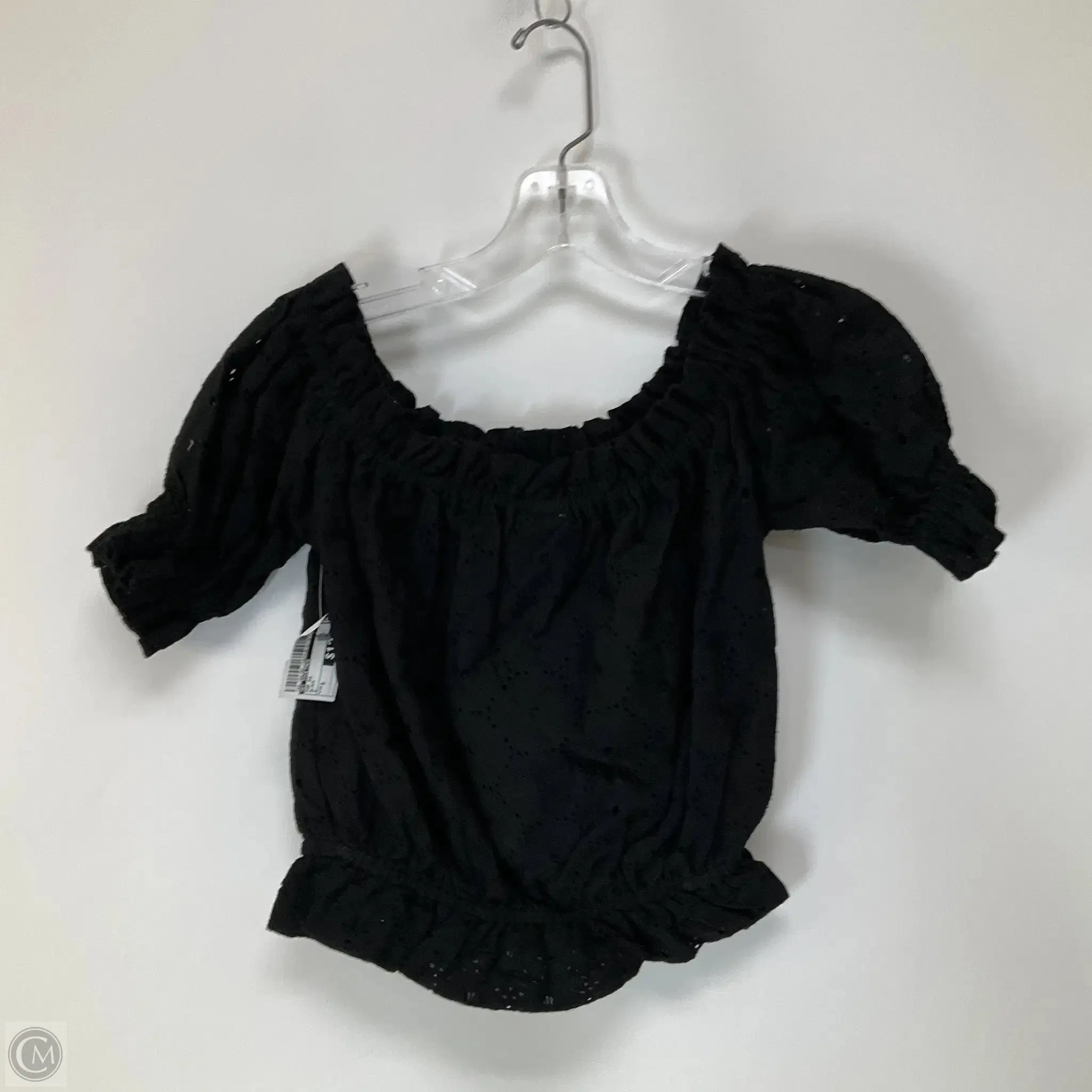 Top Short Sleeve By By Together In Black, Size: S
