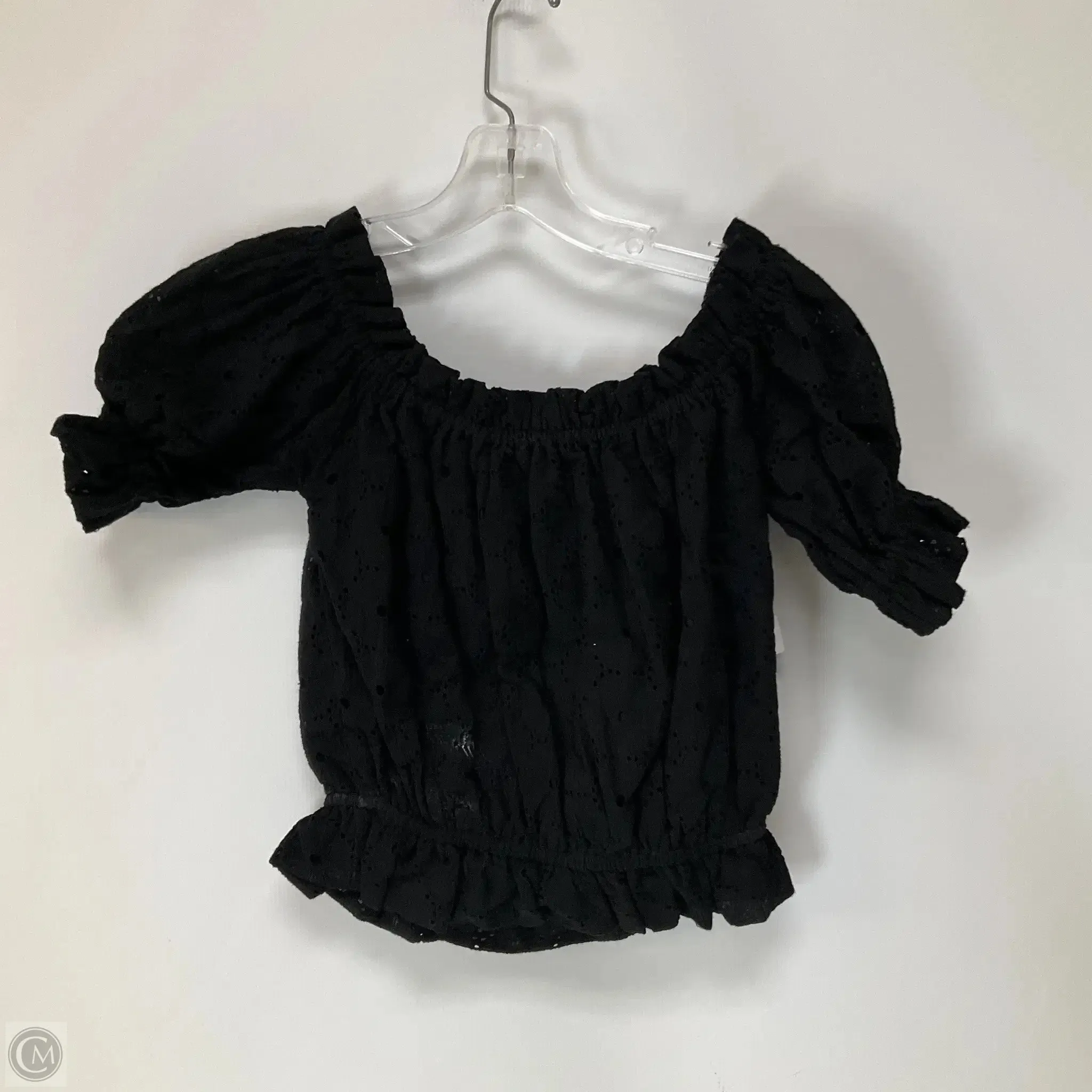 Top Short Sleeve By By Together In Black, Size: S