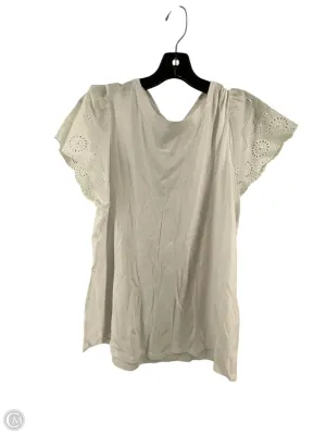 Top Short Sleeve By C And C In White, Size: L