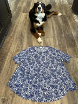 Top Short Sleeve By Chicos In Blue, Size: Xl