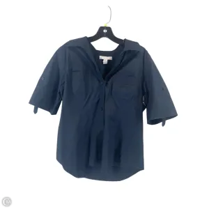 Top Short Sleeve By Chicos In Navy, Size: 2