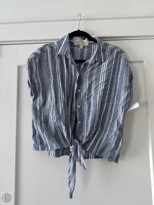 Top Short Sleeve By Cloth & Stone In Blue, Size: M