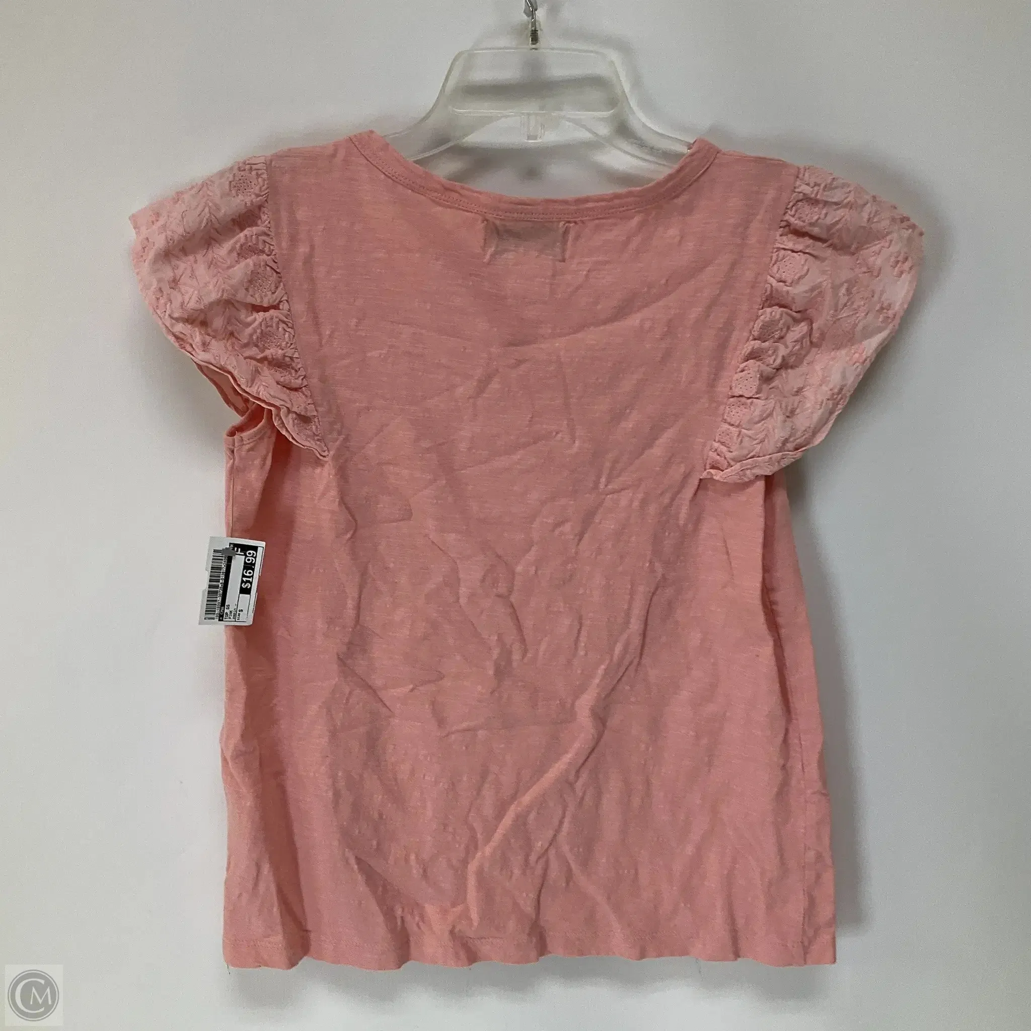 Top Short Sleeve By Cma In Pink, Size: S