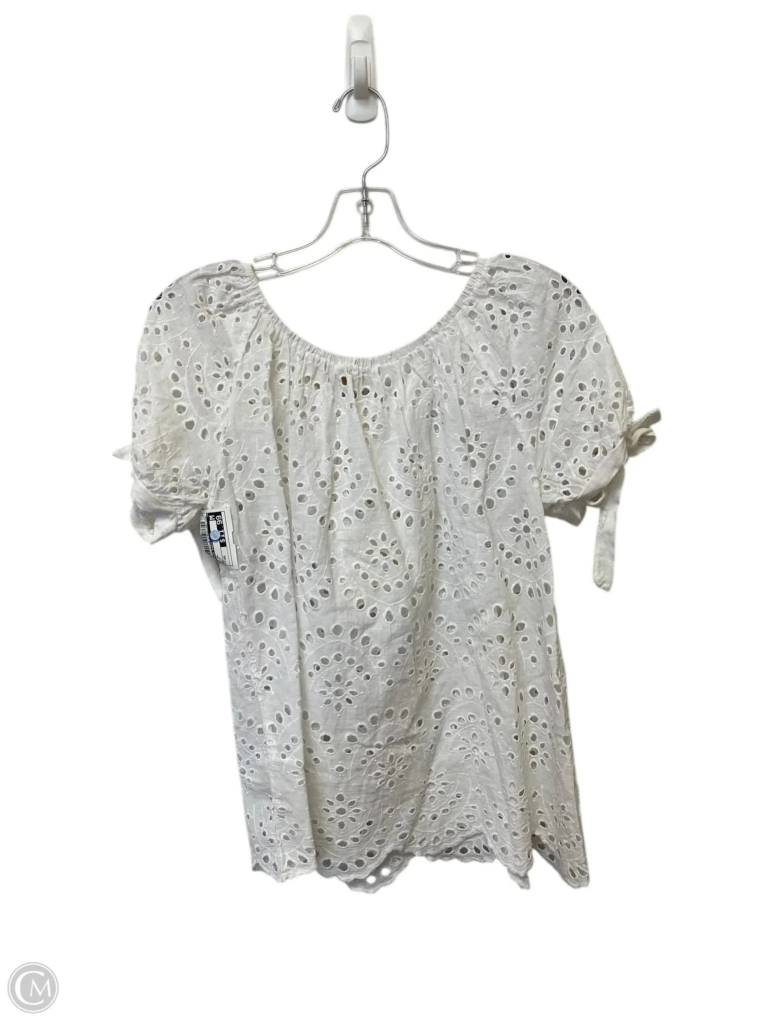 Top Short Sleeve By Cynthia Rowley In White, Size: Xs