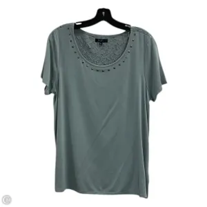 Top Short Sleeve By Earl Jean In Green, Size: Lp