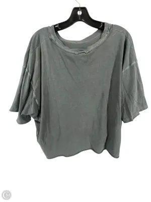 Top Short Sleeve By Free People In Grey, Size: L