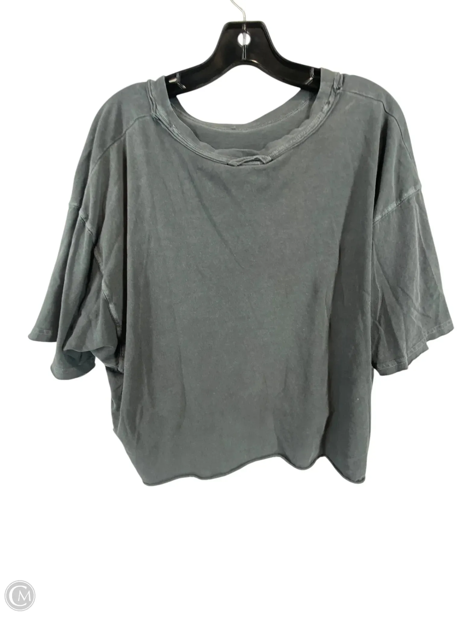 Top Short Sleeve By Free People In Grey, Size: L
