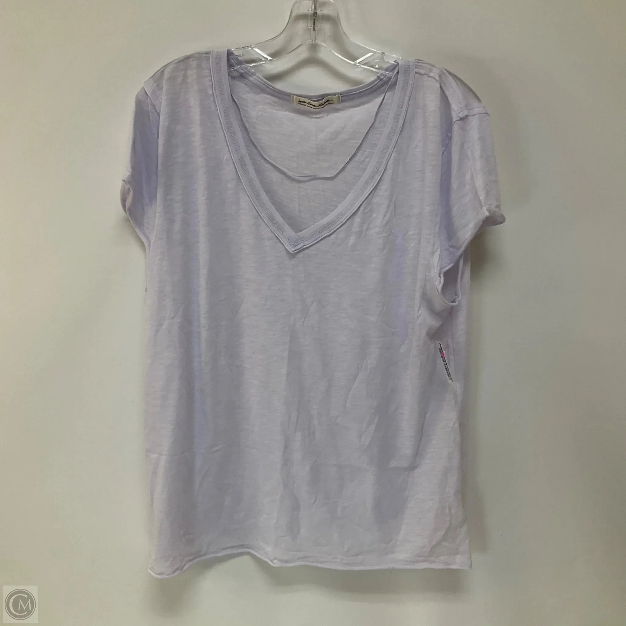 Top Short Sleeve By Free People In Purple, Size: M
