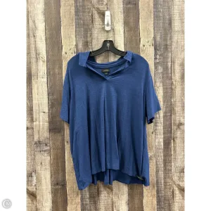 Top Short Sleeve By J. Jill In Navy, Size: 2x