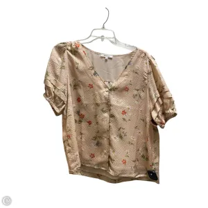 Top Short Sleeve By Madewell In Pink, Size: M