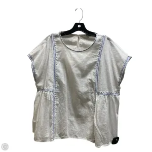 Top Short Sleeve By Madewell In White, Size: L