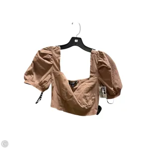 Top Short Sleeve By Missguided In Pink, Size: 10