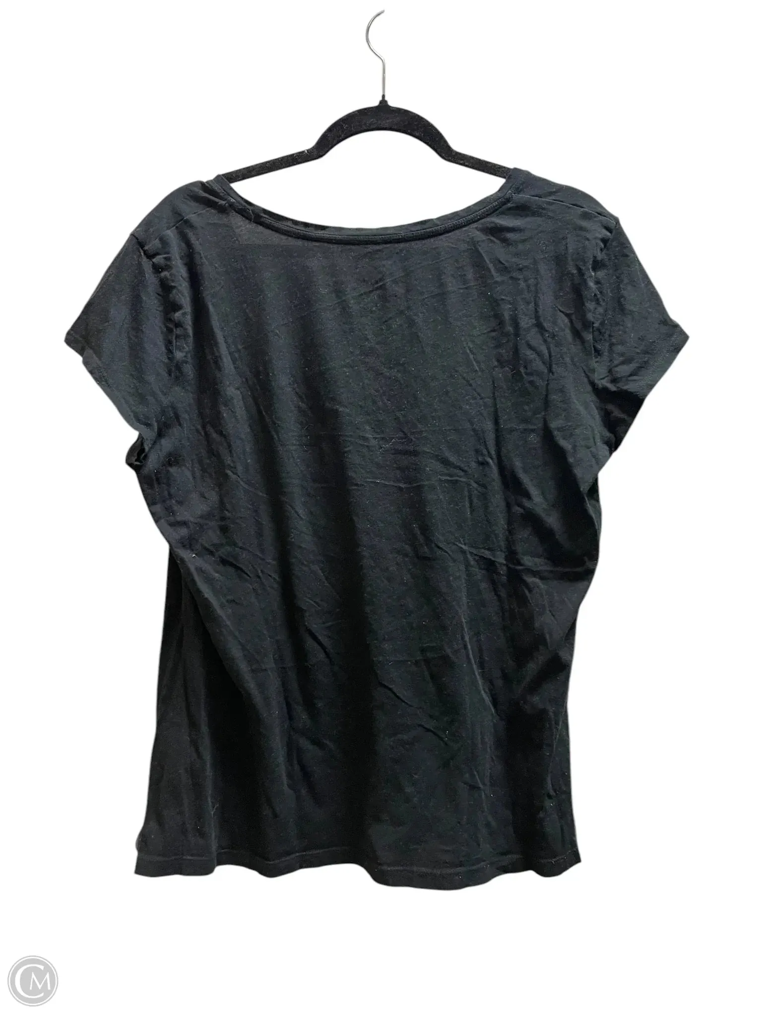 Top Short Sleeve By New York And Co In Black, Size: Xl