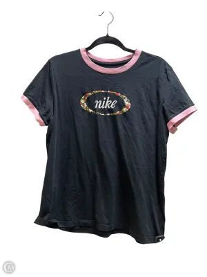 Top Short Sleeve By Nike In Black, Size: Xl
