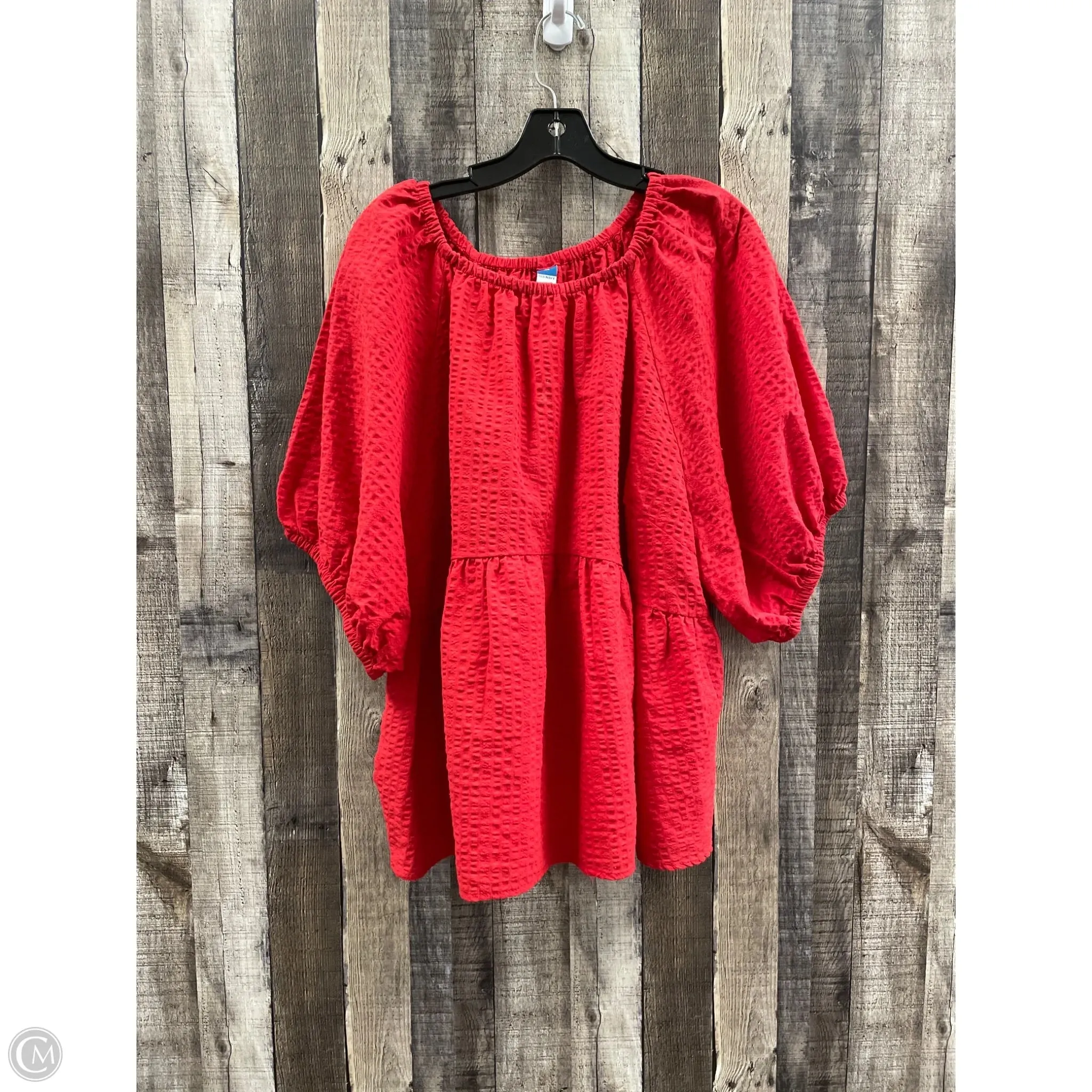 Top Short Sleeve By Old Navy In Red, Size: 3x