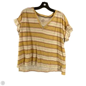 Top Short Sleeve By Pilcro In Multi-colored, Size: M