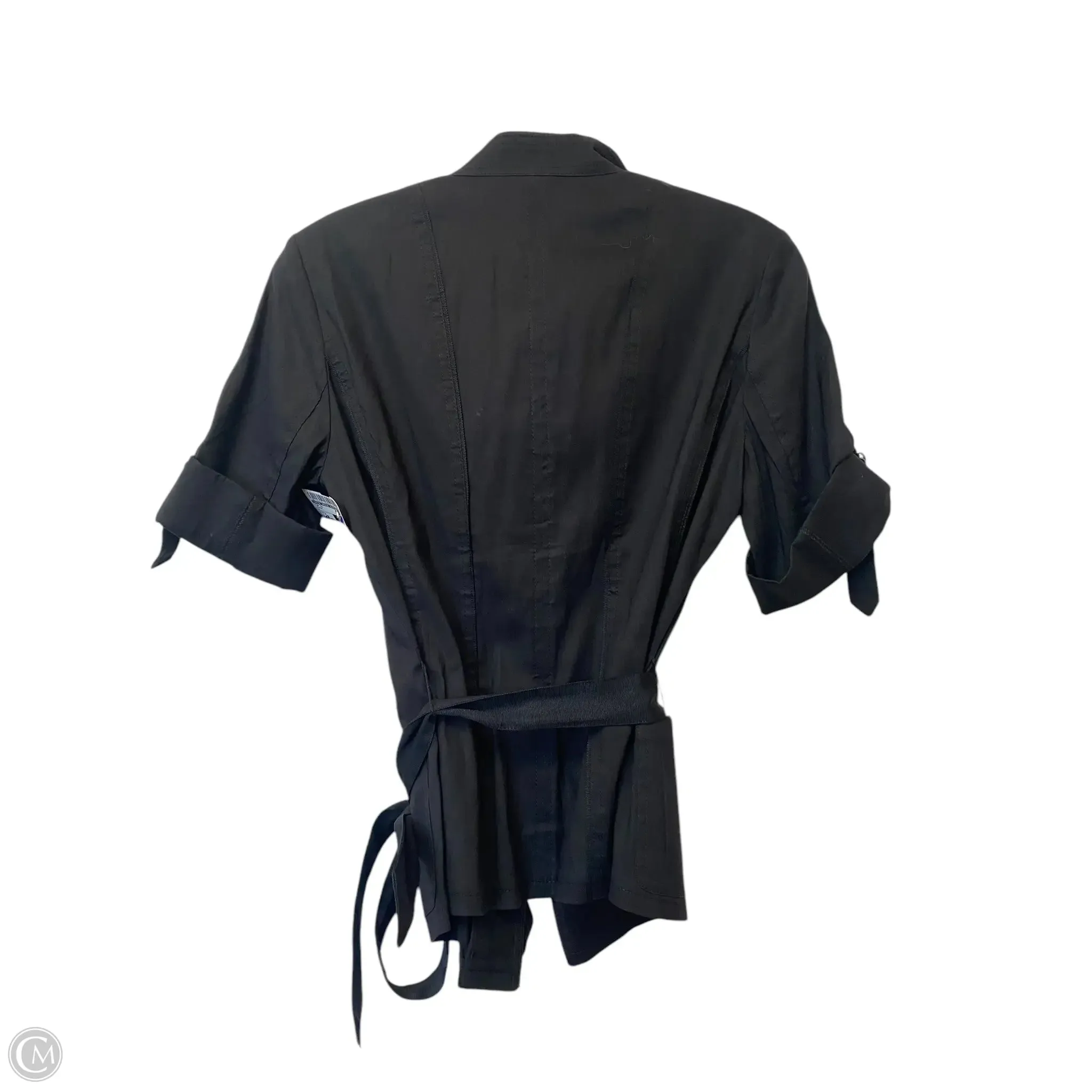 Top Short Sleeve By White House Black Market In Black, Size: 2