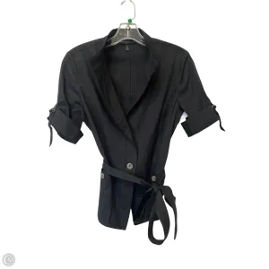 Top Short Sleeve By White House Black Market In Black, Size: 2