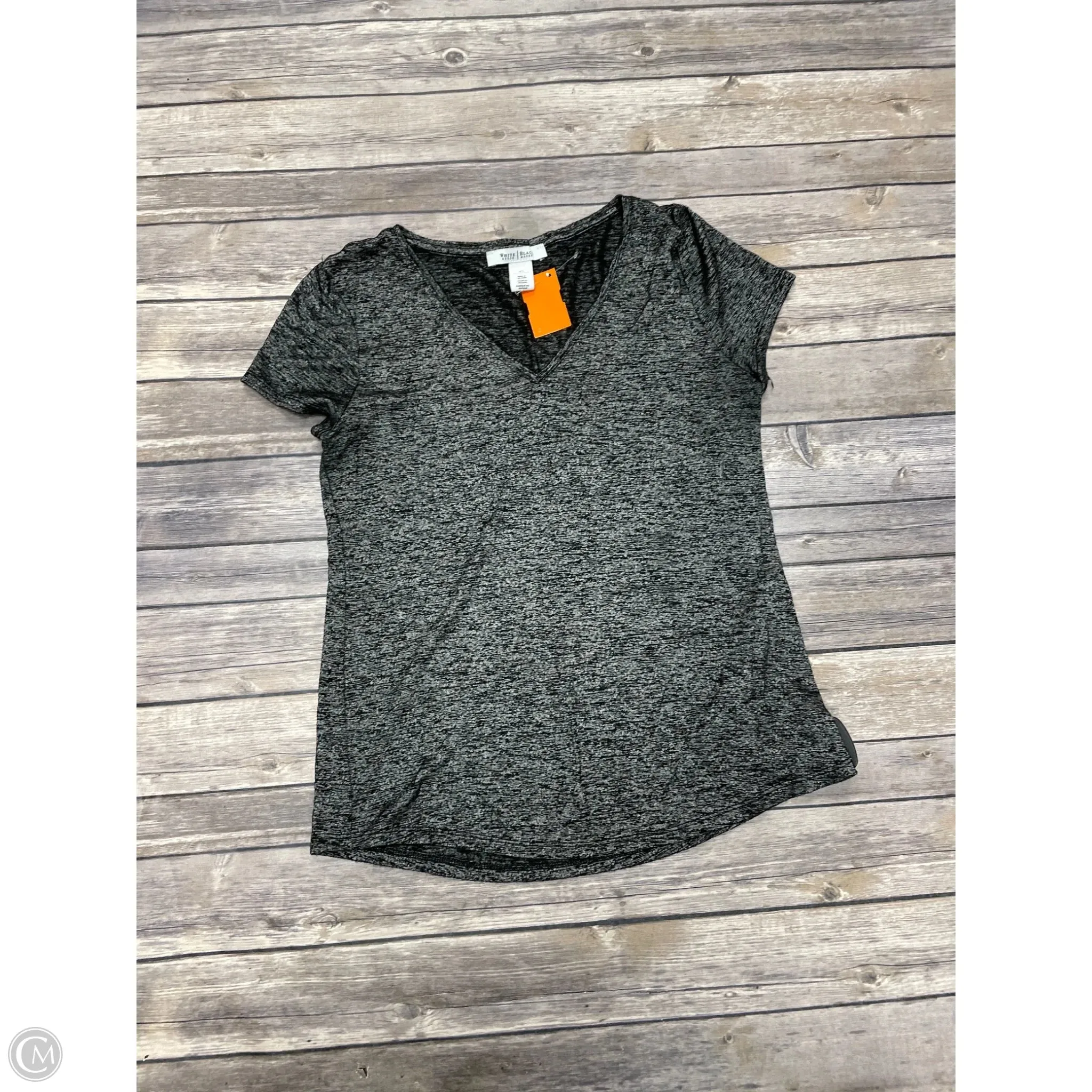 Top Short Sleeve By White House Black Market In Black, Size: Xs