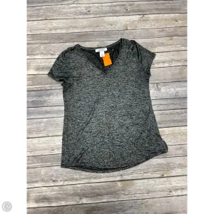 Top Short Sleeve By White House Black Market In Black, Size: Xs