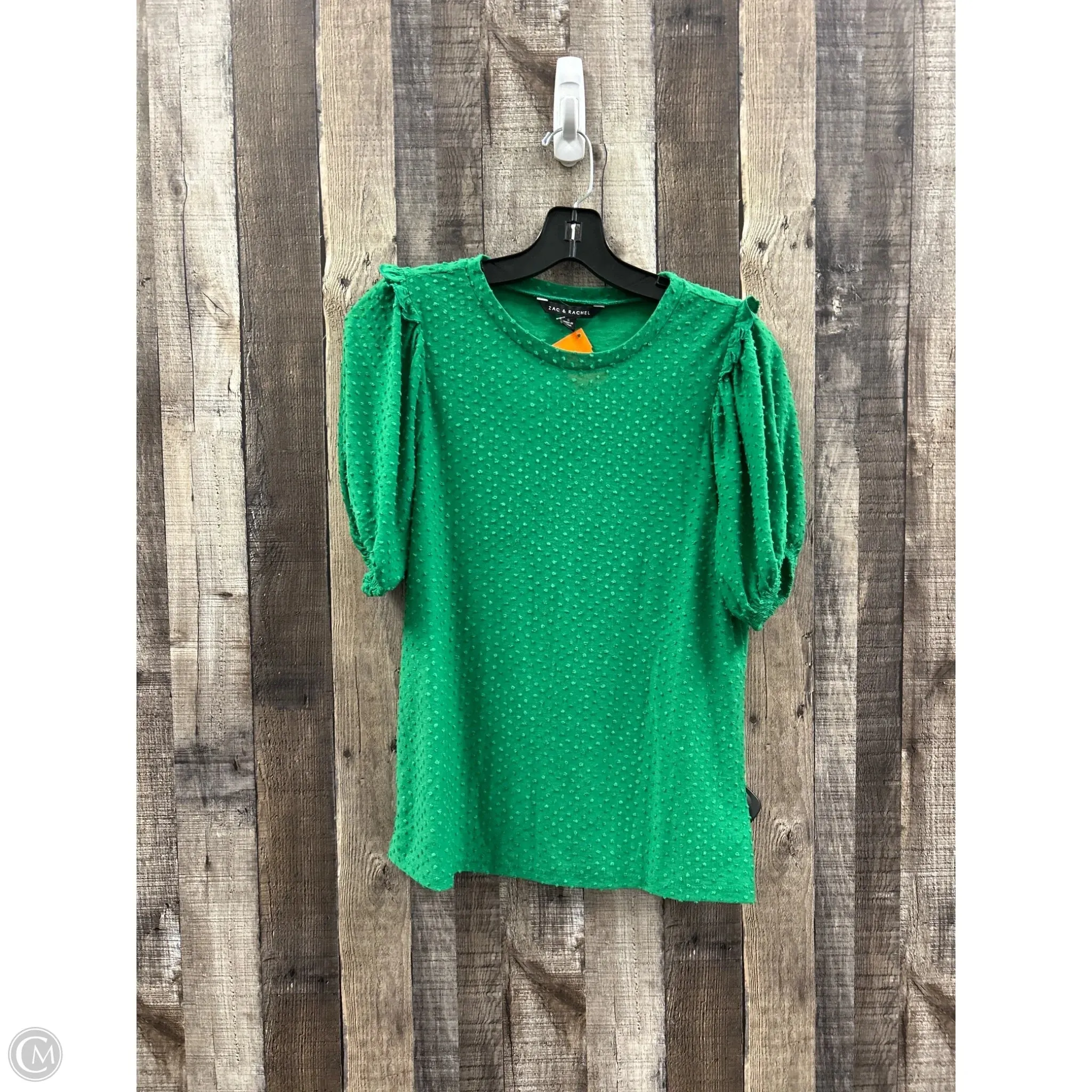 Top Short Sleeve By Zac And Rachel In Green, Size: S