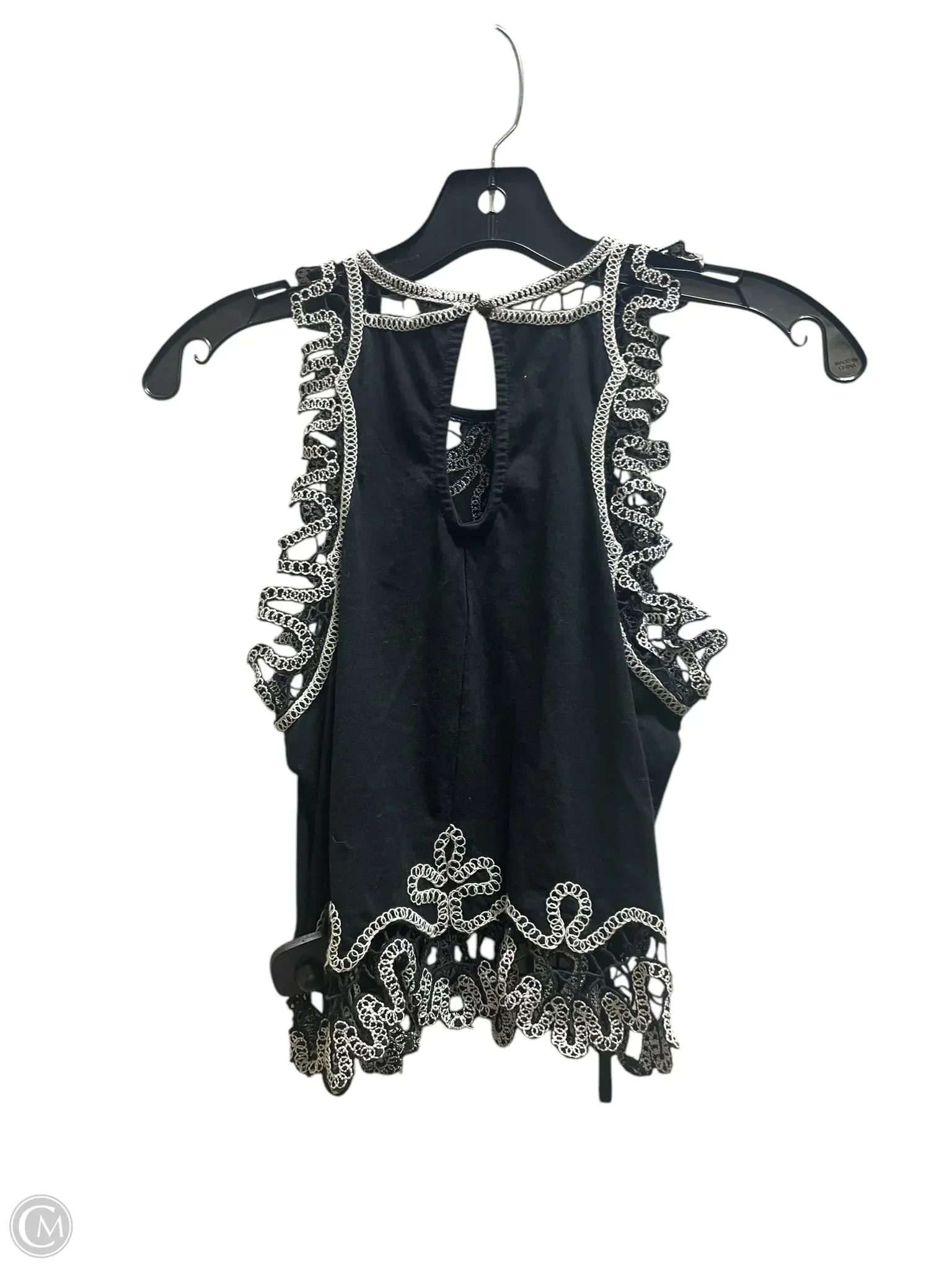 Top Sleeveless By Anthropologie In Black, Size: S