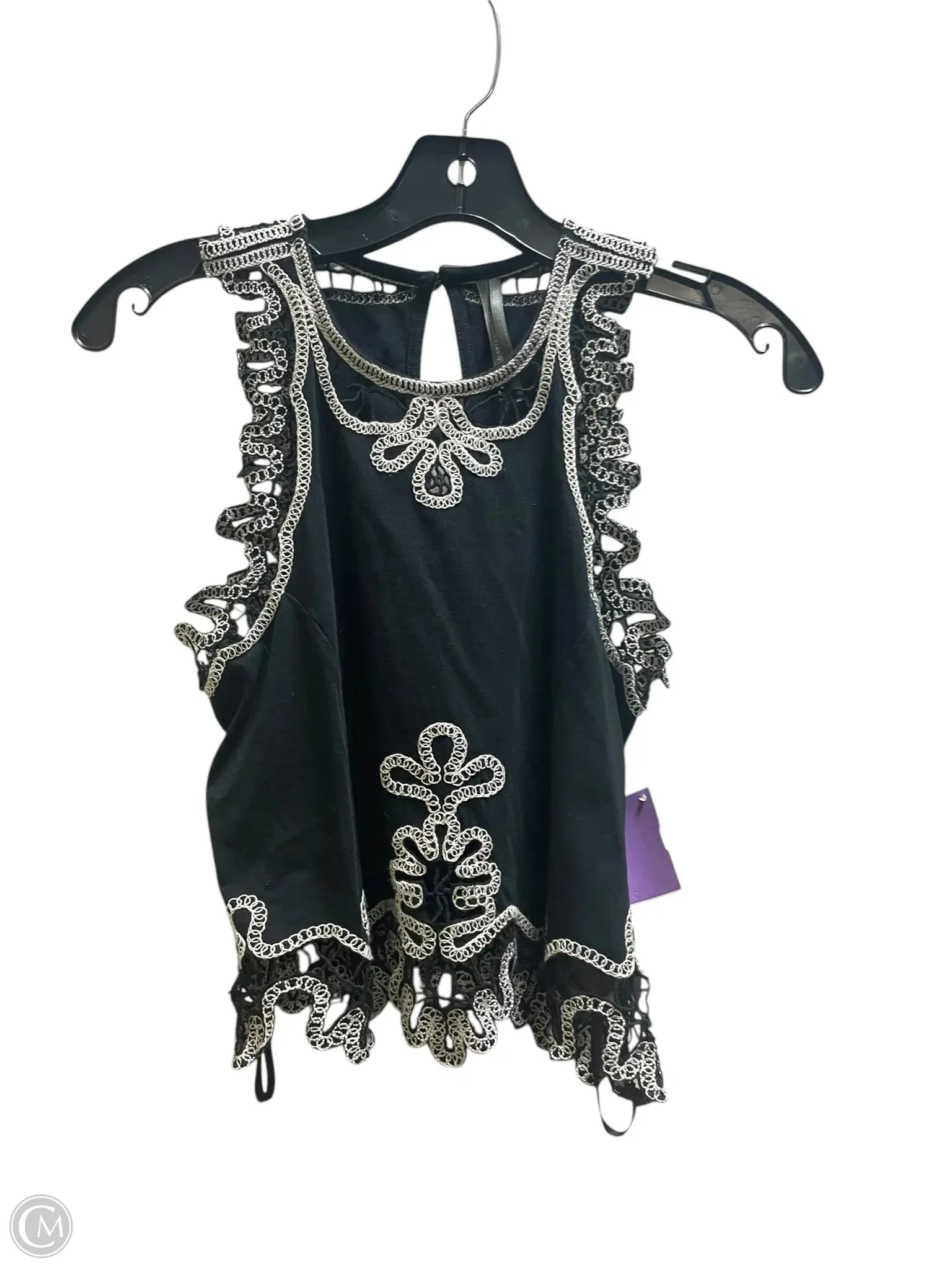 Top Sleeveless By Anthropologie In Black, Size: S