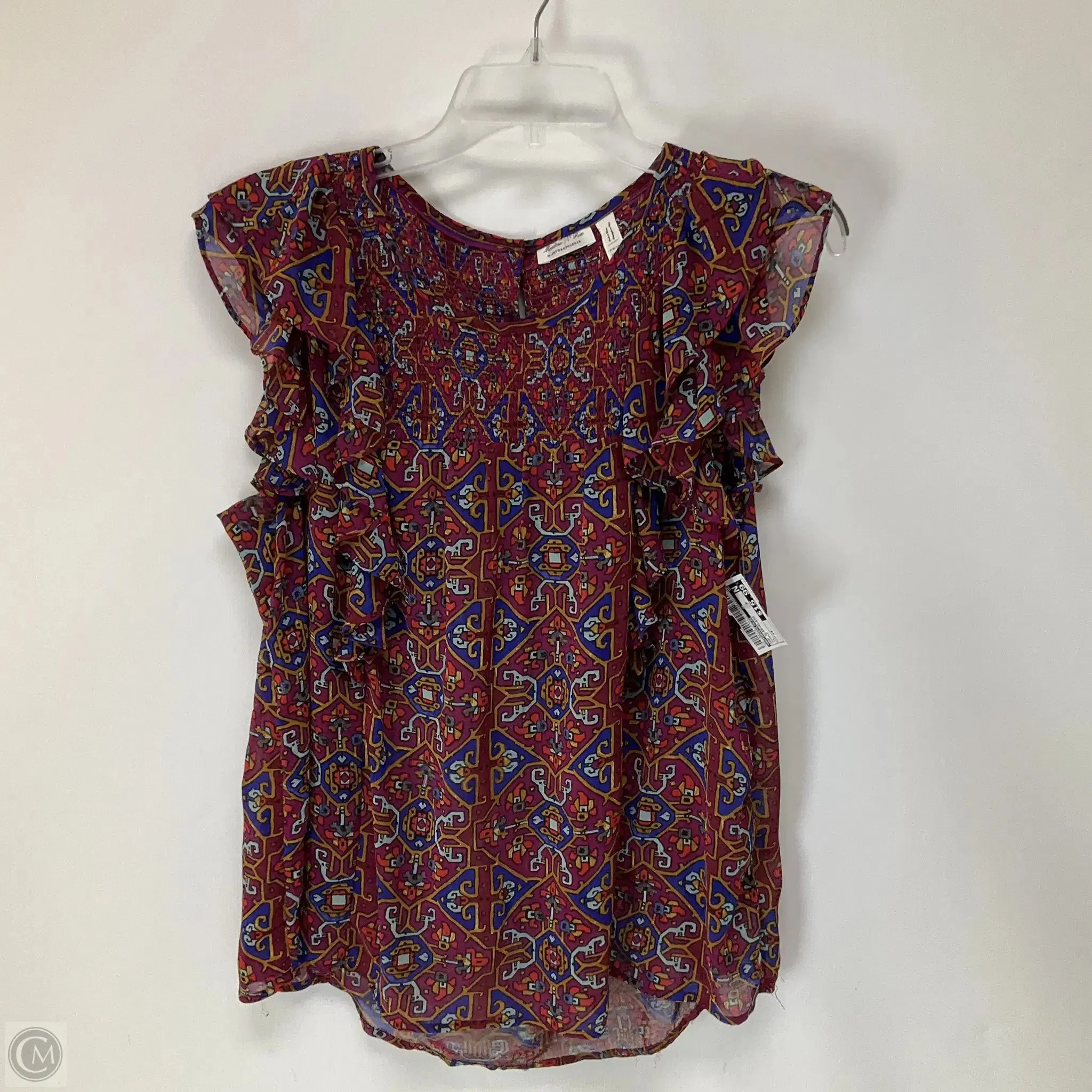 Top Sleeveless By Anthropologie In Purple, Size: 14