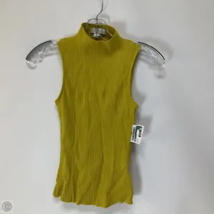 Top Sleeveless By Cmb In Yellow, Size: Xs