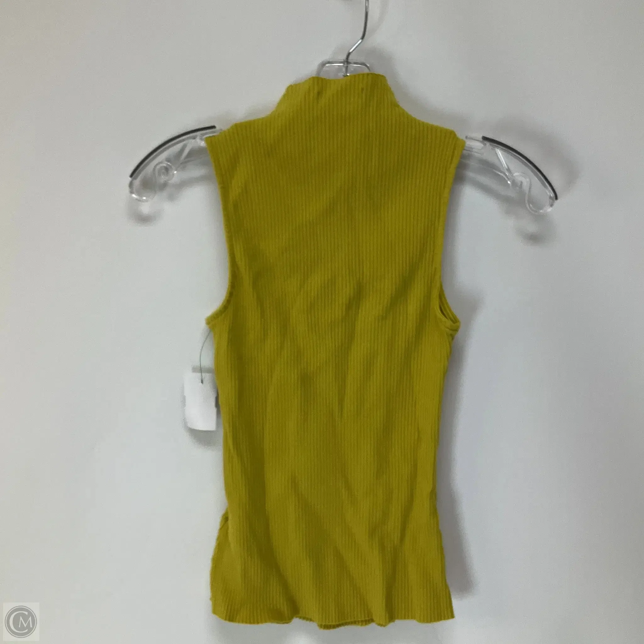 Top Sleeveless By Cmb In Yellow, Size: Xs