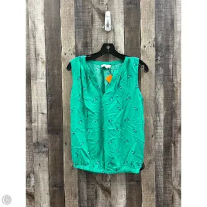 Top Sleeveless By Loft In Green, Size: Xs