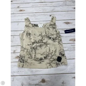 Top Sleeveless By Rena Rowan In Tan, Size: L